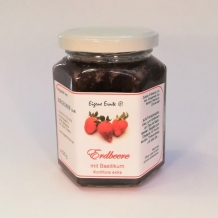 Erdbeere mit Basilikum <br> Konfitüte extra